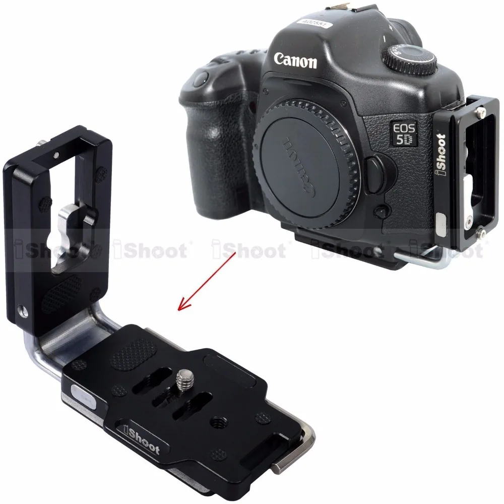 

Adjustable Vertical Quick Release Plate Vertical Shoot L Bracket for Canon Nikon Sony Pentax Olympus Fuji Sigma DSLR /SLT Camera