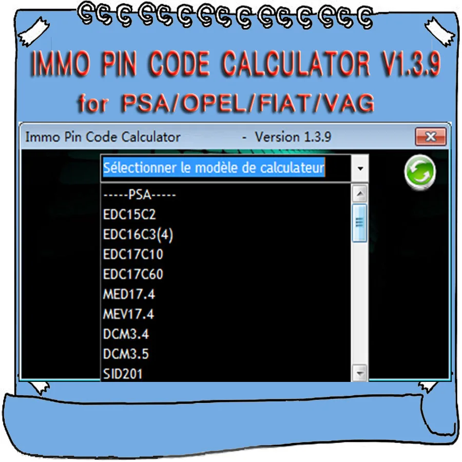 Opel pin calculator