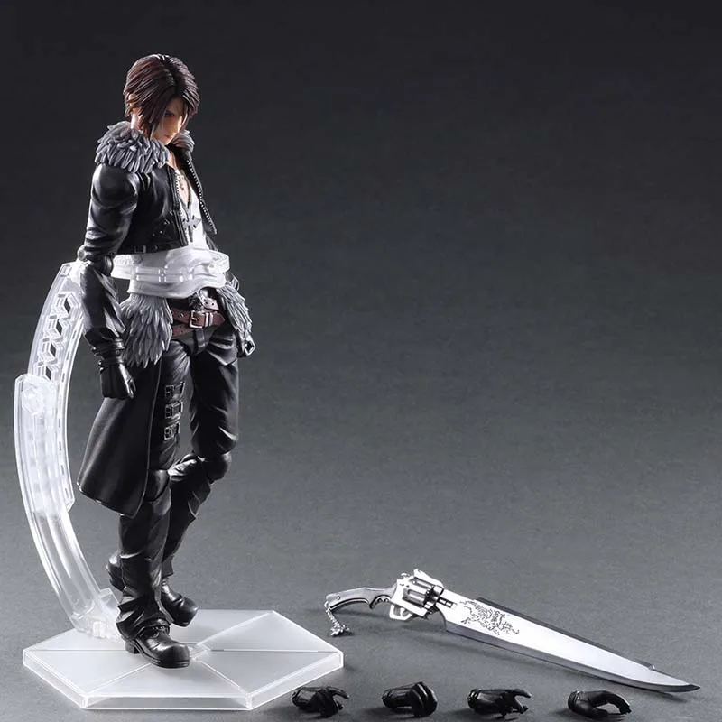 Paly Play Arts Kai Final Fantasy VII 7 Sephiroth ПВХ фигурка Squall Leonhart Gunblade фигурка Коллекционная модель игрушки - Цвет: B with box