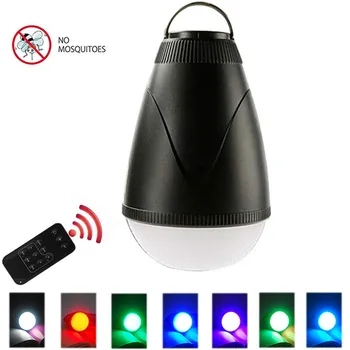 

LEDGLE Simple Camping Lantern with Mosquito Repellent Remote Controlled LED Lamp Waterproof Outdoor Lamps Rechargeable RGB Light