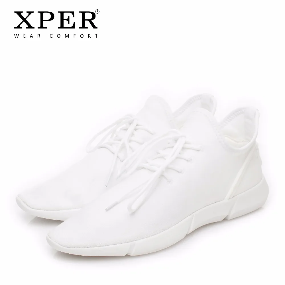 

XPER Brand New Light Casual Shoes Men Spring Shoes Fashion Wear Comfort Footwear Man Walking Shoes White FREE SHOELACE #XHY51710