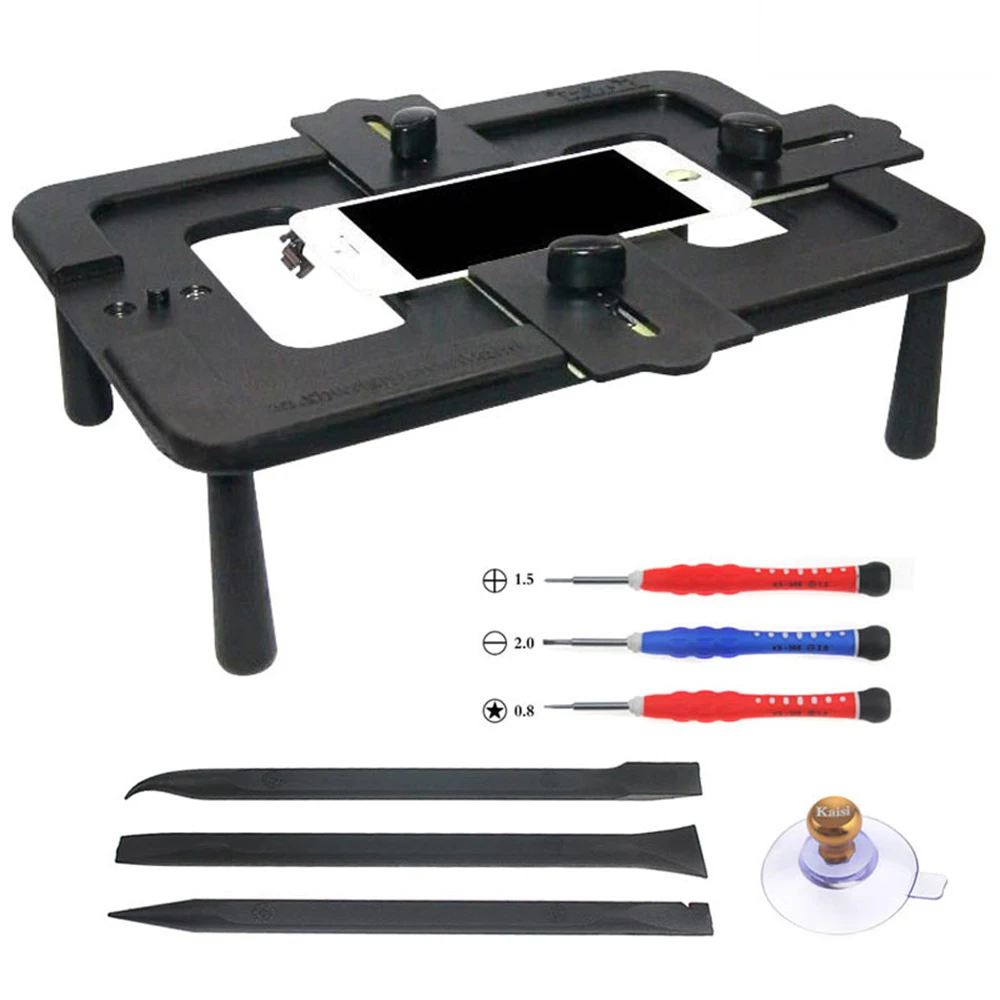 

Kaisi Universal Mobile Phone LCD Positioning Fixture Clamping Under 7 Inch Screen laminating Fixture Repair Hand Tool Kit