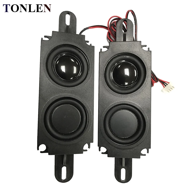 TONLEN 2PCS Full Range Speaker 100*50mm Rectangular speakers 8ohm 5W TV