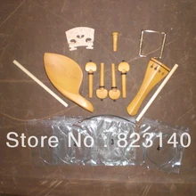 1 компл. высокое Класс Самшит Скрипки арматура с хвоста кишки, Звук Сообщение, золотой подбородка винта, скрипки мост и Скрипки строка