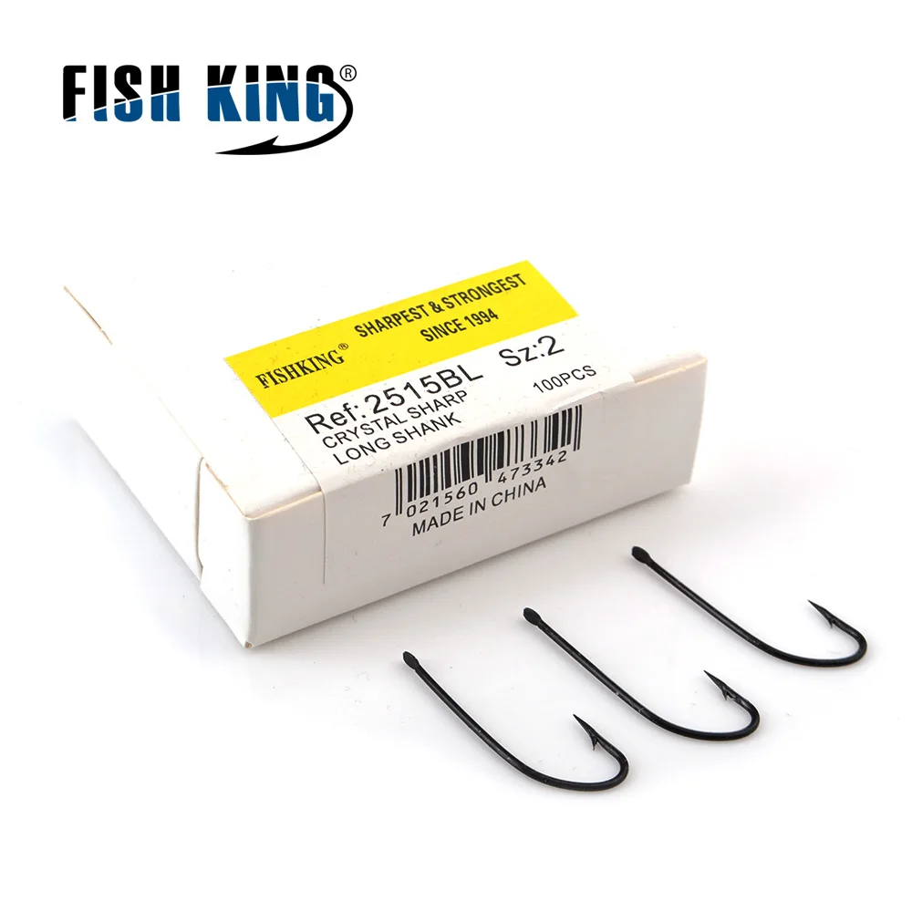 FISH KING 100 шт./лот 1 #-17 # рыболовные мягкие крючки для червя из высокоуглеродистой
