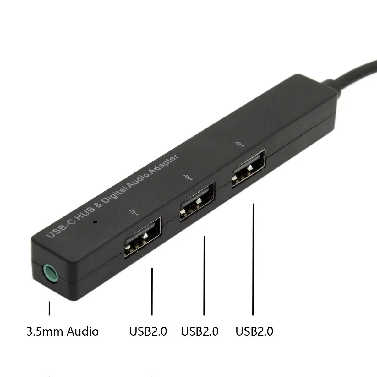 Usb 3,1 type-C Usb-C до 3,5 мм аудио и 3 порта Usb 2,0 концентратор для ноутбука и телефона