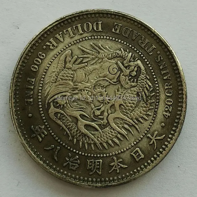 Anese Antique Dragon One Dollar Sign Silver Br Coin Feng Shui Anese Antique Dragon One Dollar Sign Silver Br Coin Feng Shui Replica Lucky Coins For Fortune Decoration