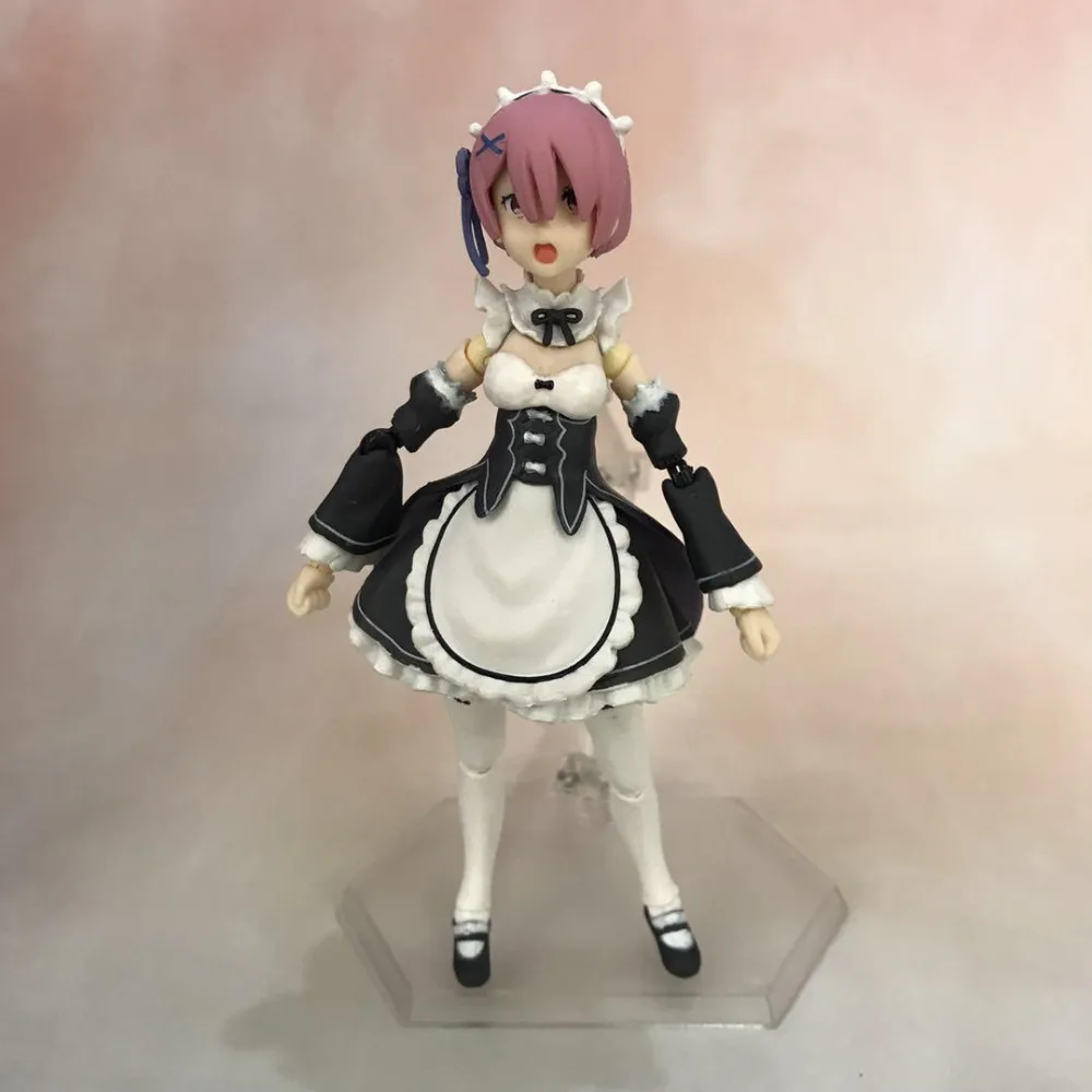 

14cm Re : Life in a different world from zero Ram Movable Anime Action Figure PVC toys Collection figures for friend gift