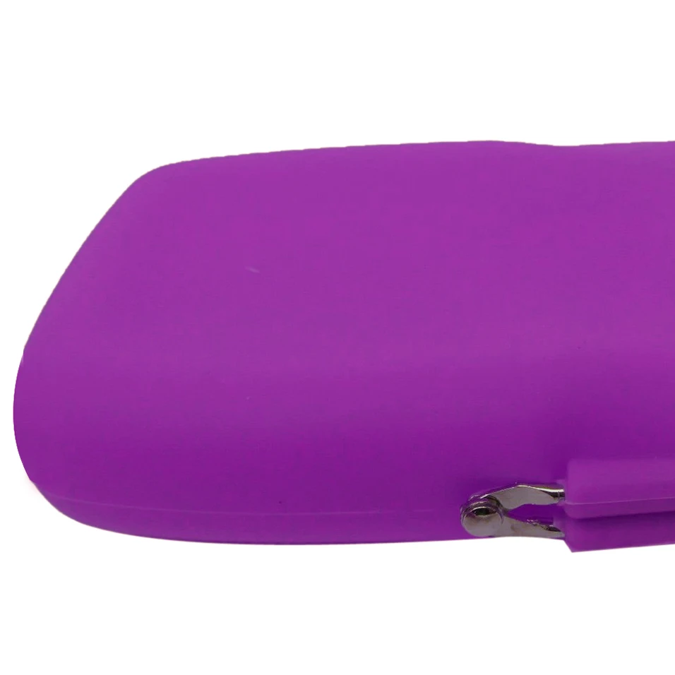 

5pcs( style Silicone Cosmetic Makeup Bag Coin Purses Wallet Cellphone Bag purple