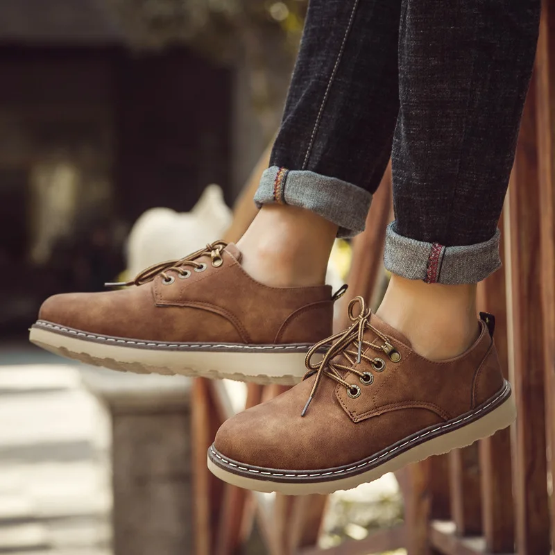 Size39-44 Мужская обувь для скейтбординга PU Сникерсы для сезона весна-осень Повседневная Уличная обувь 2019 модная мужская обувь новые мужские