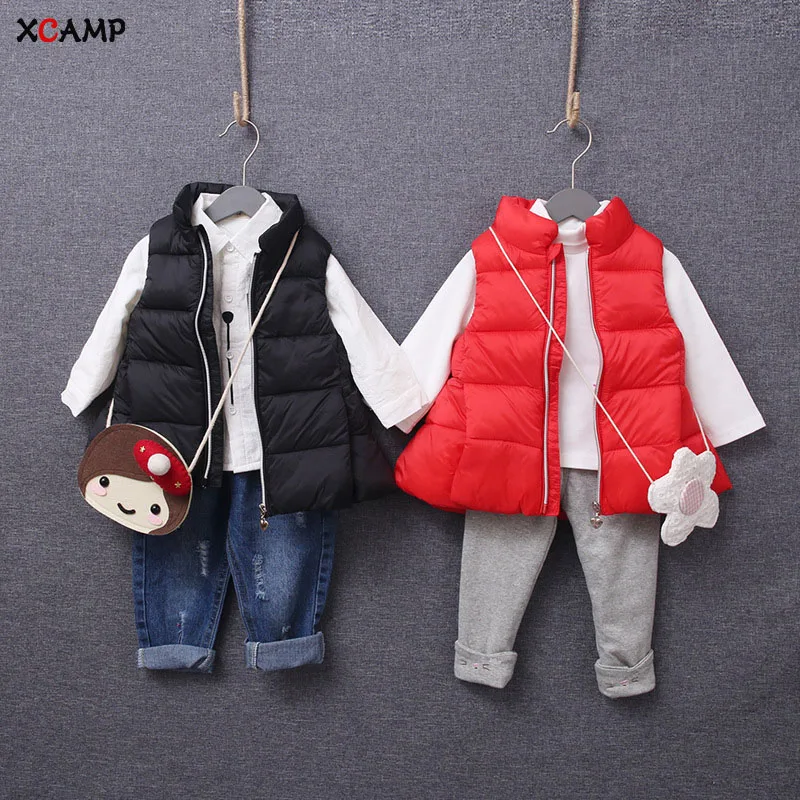 XCAMP Baby Vests Boys Girls Coats Clothing Warm Comfortable Children