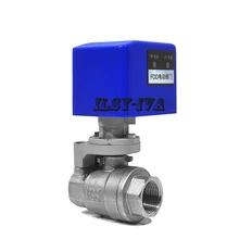 DN20 фиксированного типа моторизованный шаровой клапан, AC/DC 12 V/24 V из нержавеющей стали электрический шаровой кран