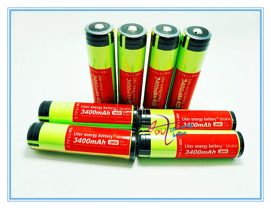 

8 pcs/lot New Original 18650 NCR18650B Rechargeable Li-ion battery 3.7V 3400mAh For Original battery