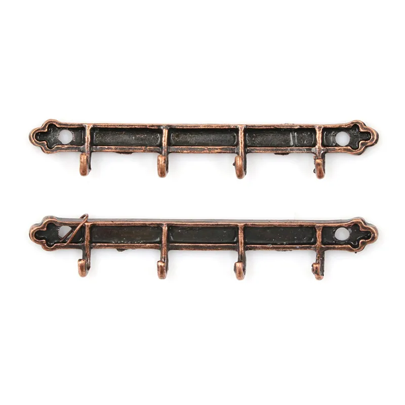 

2pcs Bronze Color DIY Dollhouse 1:12 Miniature Mini Furniture Metal Clothes Or Towel Rail Hanger Wholesale Kitchen Accessories