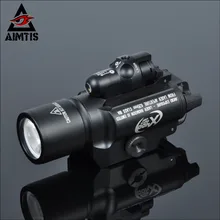 AIMTIS Tac X400 лазерный светильник, комбинированный светодиодный оружейный пистолет, красный лазерный фонарик, тактическое оружие, светильник для скаута, монтируемый на рельсах для охоты