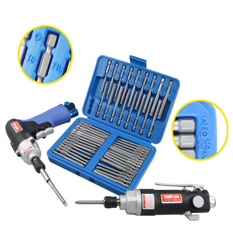 Online 50 stück Extra Lange Bit Set Torx Stern Hex Pozi Phillips Schlitz schraubendreher Hand Tool Set Cr V 75mm Länge