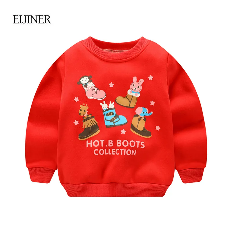 Thicken Warm Baby T Shirts 2017 New Baby Boys Girls T Shirt Kids Clothing Autumn Baby Tops Cute Boys Clothes Long Sleeve T shirt