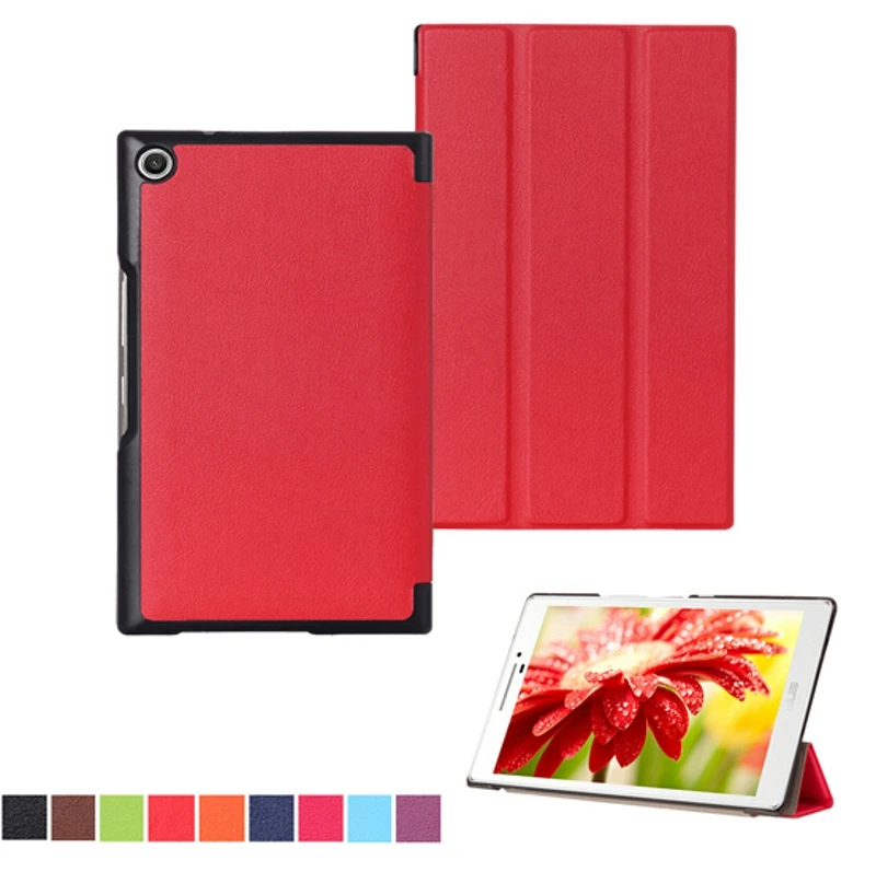 

3-Folding Ultra Thin Slim Sleeve Magnetic Folio Stand Leather Case Smart Cover For ASUS Zenpad 7.0 Z370 Z370CG 7" Tablet