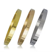 Fashion jewelry titanium steel bracelet,
Prajna is a buddhist religious ornament of titanium steel bracelet bangles