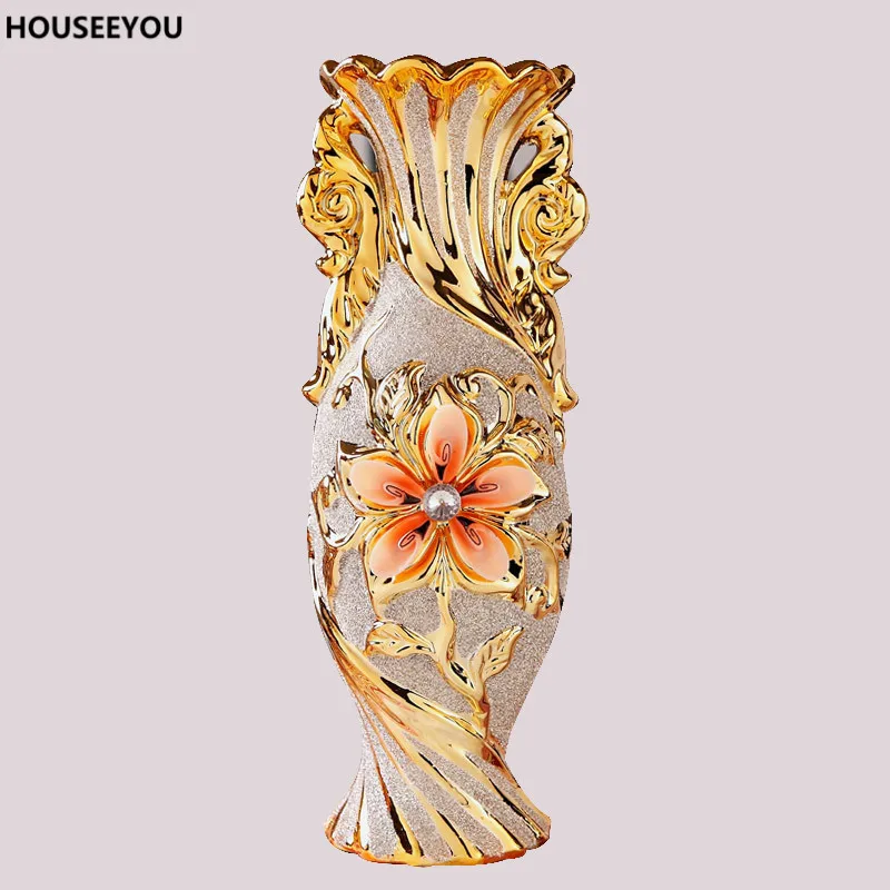 European Modern Fashion Ceramic Flower Vases Decorative Vases Home