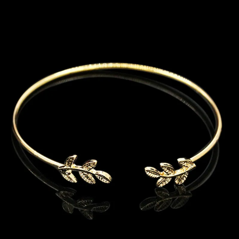 SL163-2017-Leaves-Gold-Silver-Plated-Bracelets-Bangles-Fashion-Open-Bangle-Women-Cuff-Bracelet-Pulseiras-Pulseira (1)