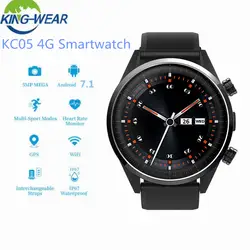 Kingwear KC05 4G Smartwatch телефон 1,39 дюймов Android 7,1 MTK 6739 четырехъядерный 1,25 ГГц 1 Гб ОЗУ 16 Гб ПЗУ 620 мАч напоминание о сидячем положении