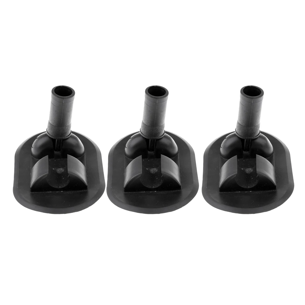 3PCS Kayak Inflatable Boat Patch Awning Canopy Sun Shade Glue-on Mount Base