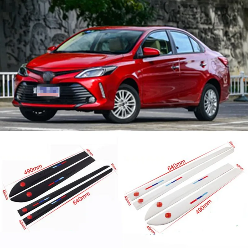 

Car-styling 4pcs High Quality Brand New Side Doors Rubber Bumper Protector Guard Scratch Sticker Trim For Toyota Vehicle