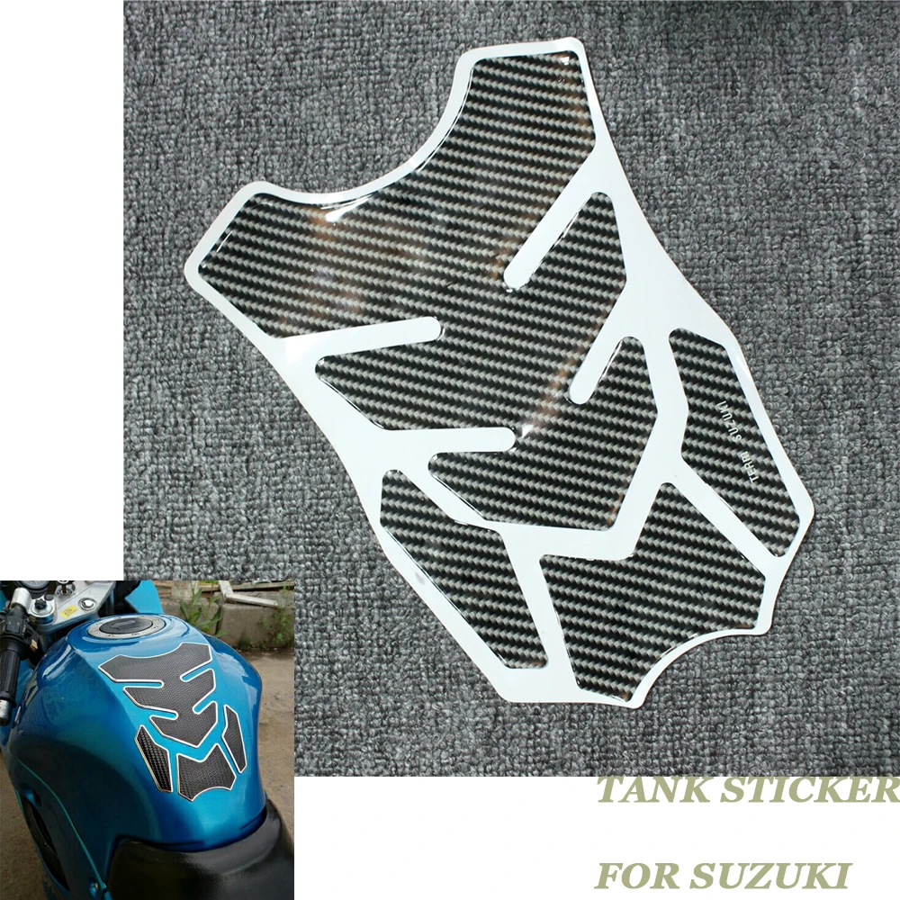 

3D Motorcycle Carbon Fiber Sticker Decal Gas Oil Fuel Tank Pad Protector Racing Car Stickers For Suzuki SV 650 S all modle