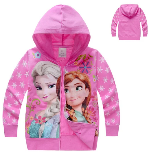 xlbb40 anna / elsa frozen hoody 2 8 age frozen jacket girls frozen