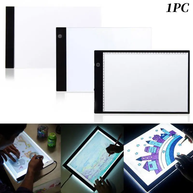 

Graphics Tablet A4 LED Drawing Tablet Thin Art Stencil Drawing Board Light Box Tracing Table Pad USB Plug Diamond Embroidery