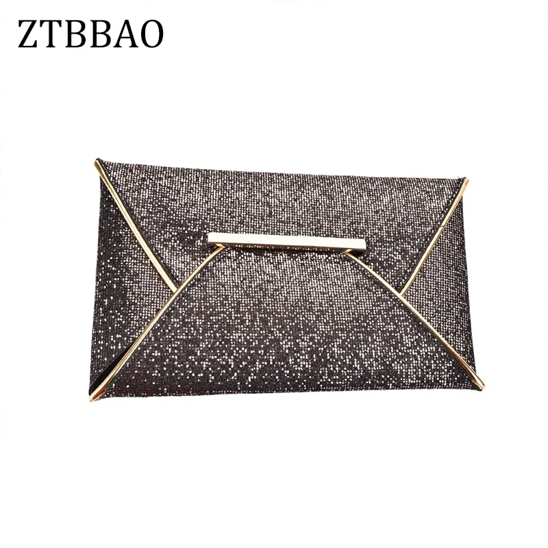 

New Day Clutches Women Bags luxury brand Evening Party Bag Gold Sequins Envelope Bag Purse Clutch Handbags Shiny Solid Ultrathin