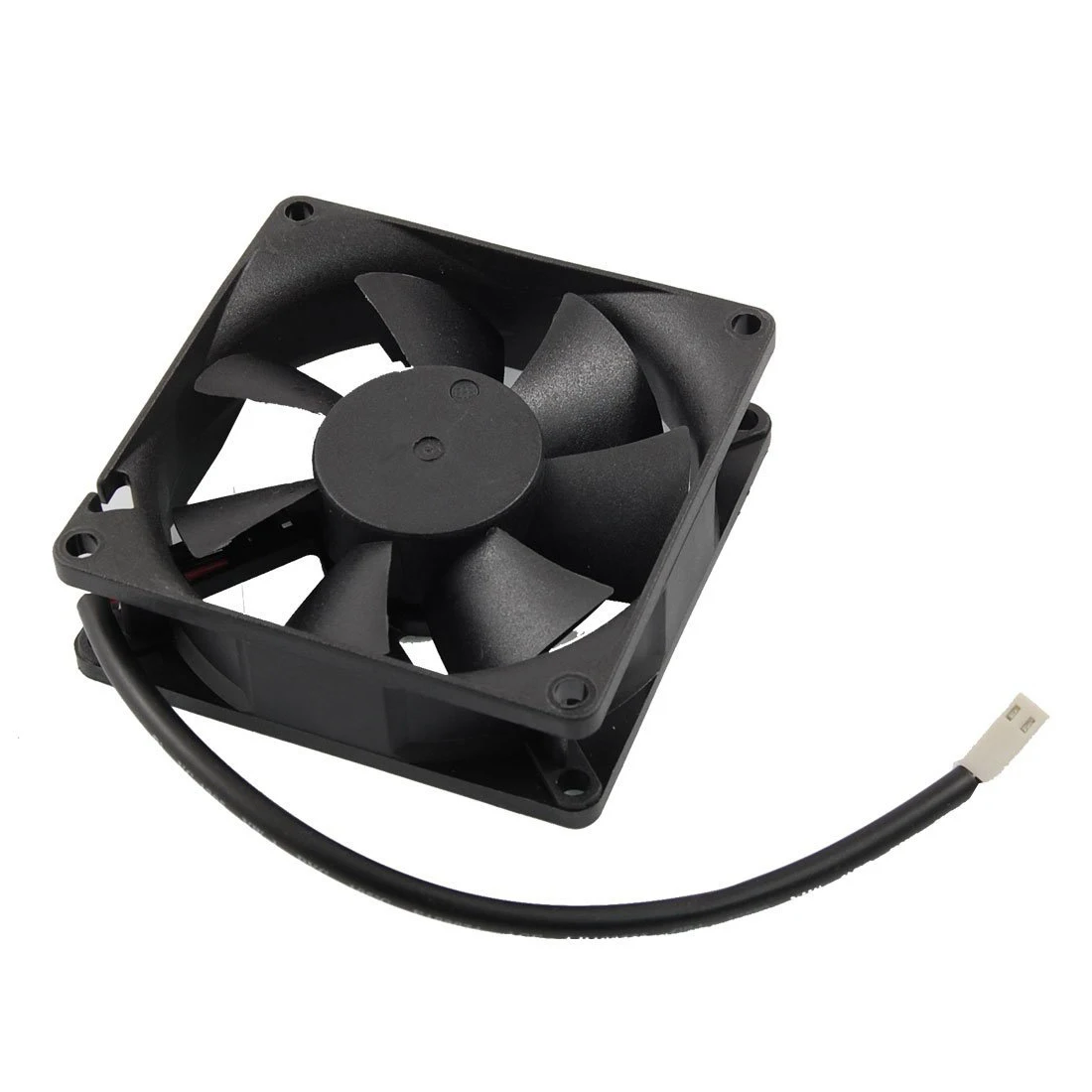 DC 12V 0.17A 80mm x 80mm x 25mm Black 7 Blades Brushless Cooling Fanin