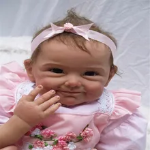 Reborn silicone baby girl gift production Educational enlightenment baby toys 22inch/55cm