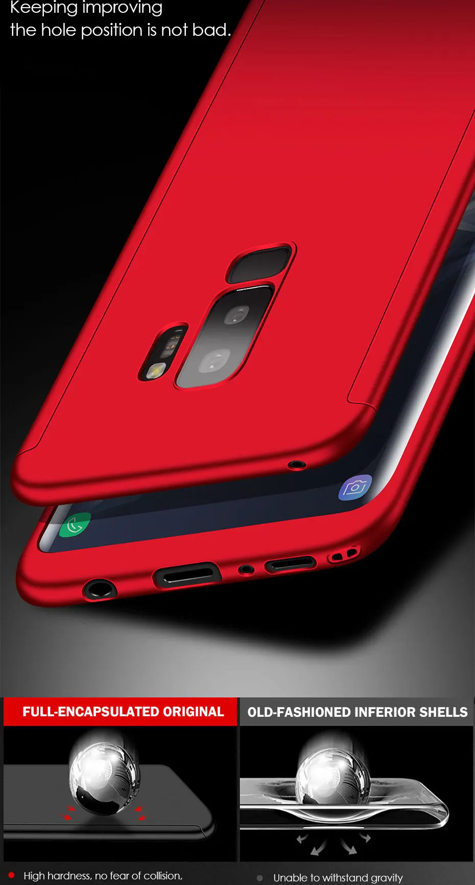 Противоударный полный чехол s для samsung Galaxy S10 S9 S8 Plus S7 S6 Edge S10E чехол жесткий чехол для телефона для Galaxy Note 9 8 10 Pro