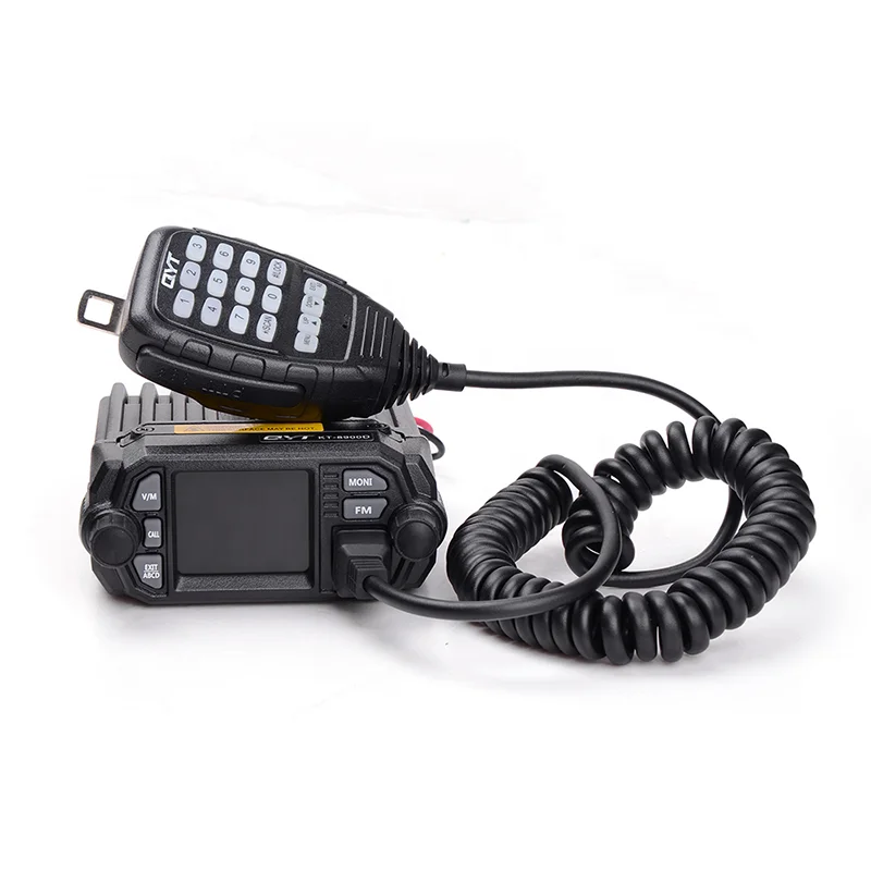 

QYT KT-8900D VHF UHF Mobile Radio 2 way radio Quad Display Dual band Mini Car radio
