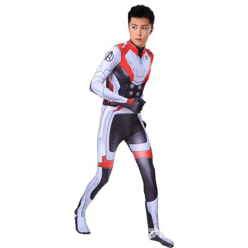 

Avengers Endgame Quantum Realm Kostuum Advanced Tech Cosplay Costume 3D Print Spandex Zentai Fullbody Suit For Kids Adult Custom