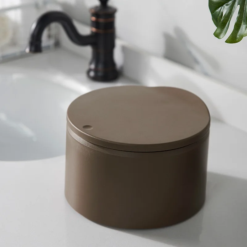 Anese Desktop Trash Can Pressing Type Small Waste Bins With Cover Anese Desktop Trash Can Pressing Type Small Waste Bins With Cover Mini Cute Creative Countertop Plastic Storage Bucket In From Home Garden