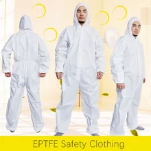 Одноразовые брызг воды-доказательство устойчивое к маслам Защитный Рабочий комбинезон покраска при помощи распыления пестицидов химический Применение одежда комбинезон костюм