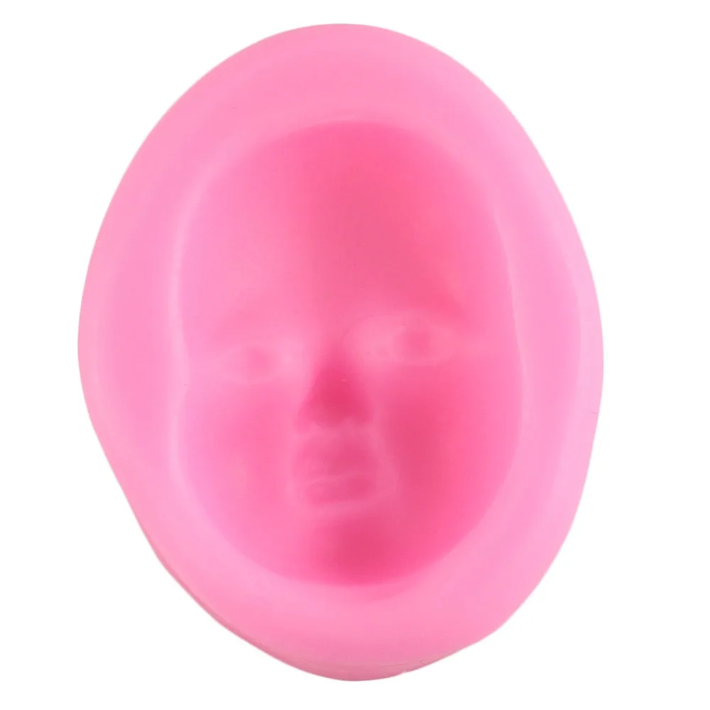 3D Baby Face Полимерная глина смола пресс формы для девочек головы человека Fondant
