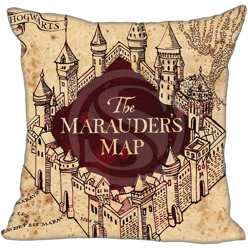

Custom The Marauders Map Pillowcase Cushion Throw Cover Case