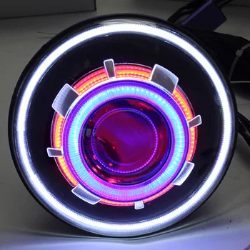 

2PCS Led 7" 35W LED Projector Headlight For Jeep CJ / Wrangler JK Led Driving Light with H4 H13 Headlights