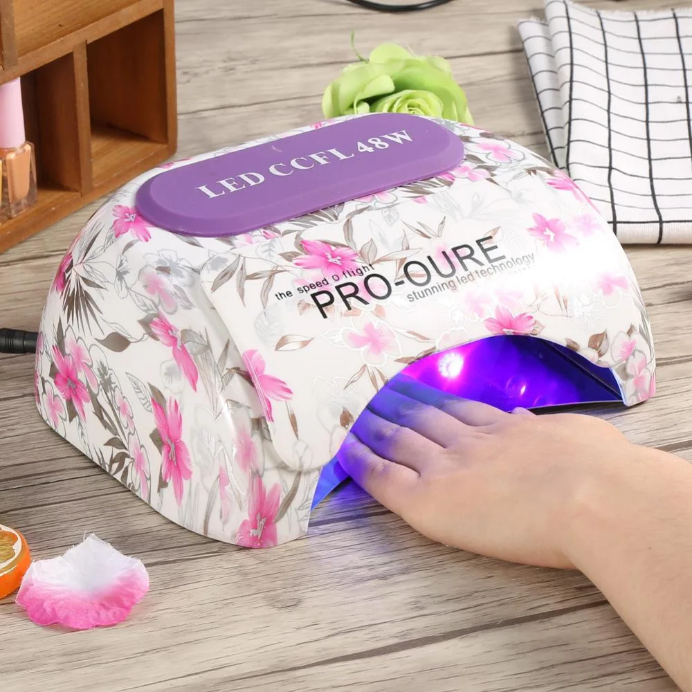 

48W LED CCFL UV LED Nail Lamp Nail Dryer Auto-induction Phototherapy Nail Art Machine Curing For Nails Gel Polish UV Gel Drying
