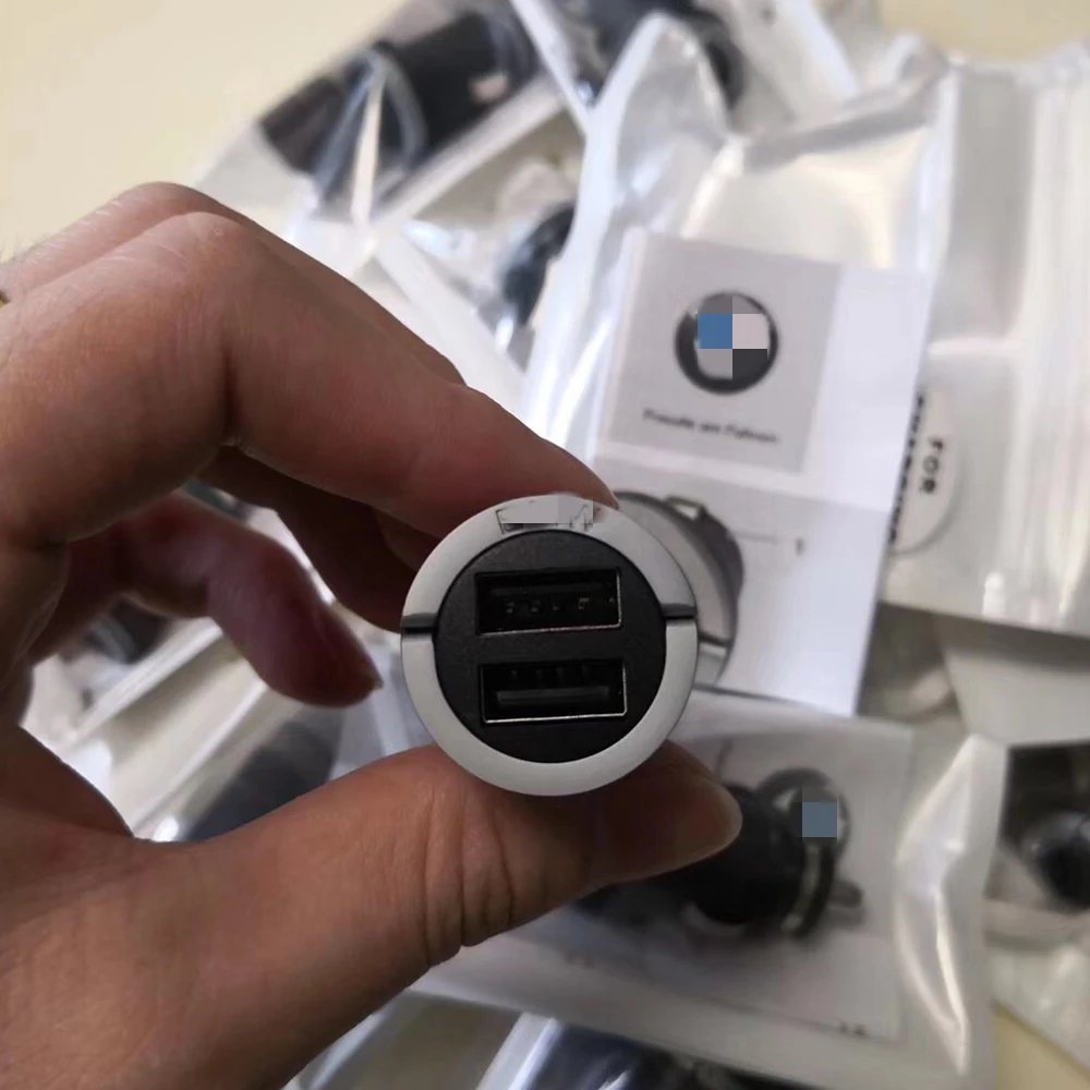 Оригинальное USB зарядное устройство предназначено для BMW f10 f15 f16 f25 f26 f30 e90 f01 g30 g50 двойное зарядное устройство розетка адаптер прикуривателя