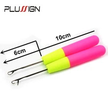 Plussign крючком, спицами инструменты для плетения волос для вязания крючком косички для наращивания волос 2 шт./Партия 15 см съемная ручка