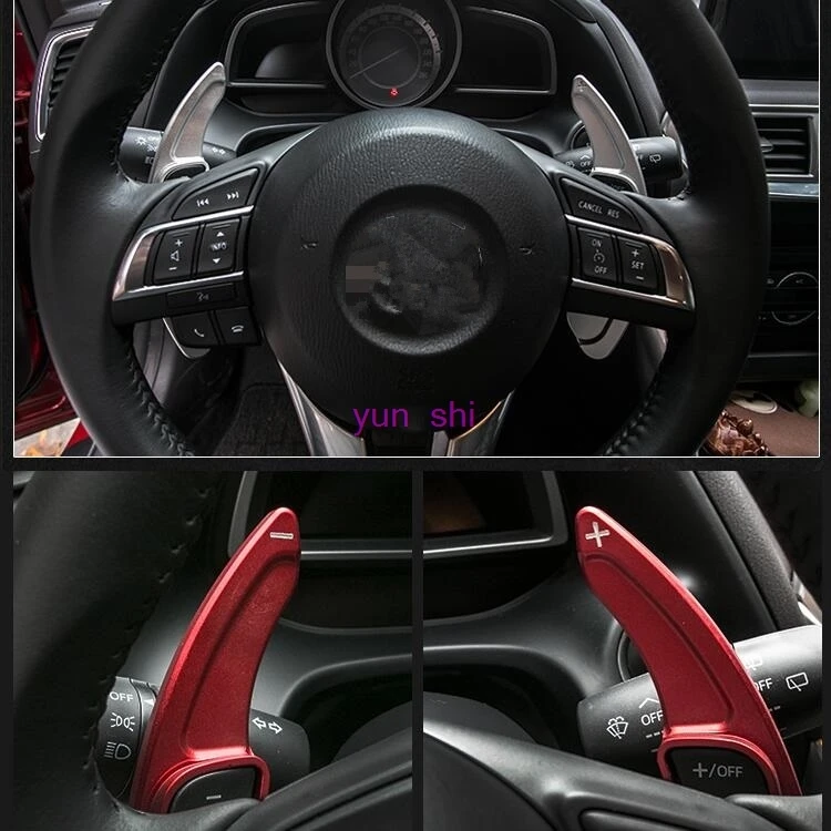3 colors Metal Car Steering Wheel Paddle Shift Paddle Shifter DSG Car-styling For Mazda 3 Axela CX-4 CX-5 ATENZA Accessories