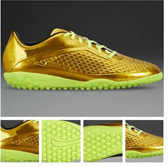 gold indoor soccer shoes