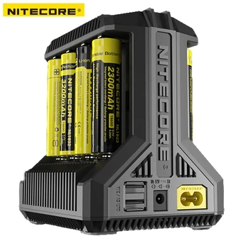 

Nitecore i8 Intelligent Charger 8 Slots Total 4A Output Smart Charger for IMR18650 16340 10440 AA AAA 14500 26650 and USB Device