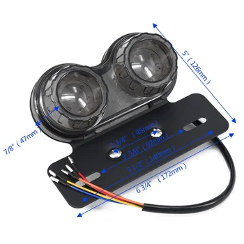 

New Motorcycle LED Tail Rear Brake Turn Signal Light Lamp For Cafe Racer Bobber