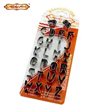 Kuki-fun 3D маленький размер Алфавит буквы печенья резаки инструменты для выпечки для тортов из нержавеющей стали Бисквит резак